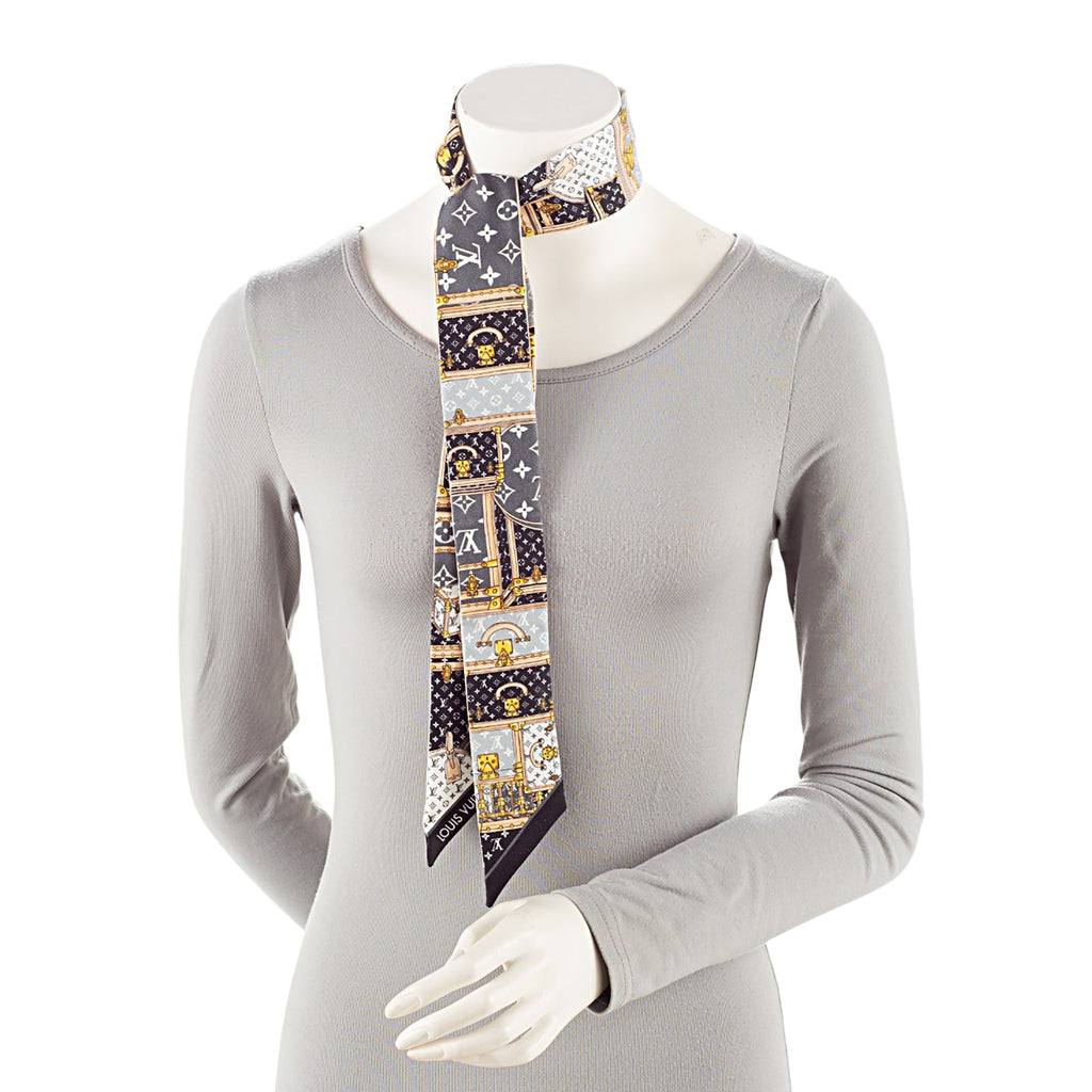 Louis Vuitton Silk Monogram Let's Go BB Bandeau Scarf