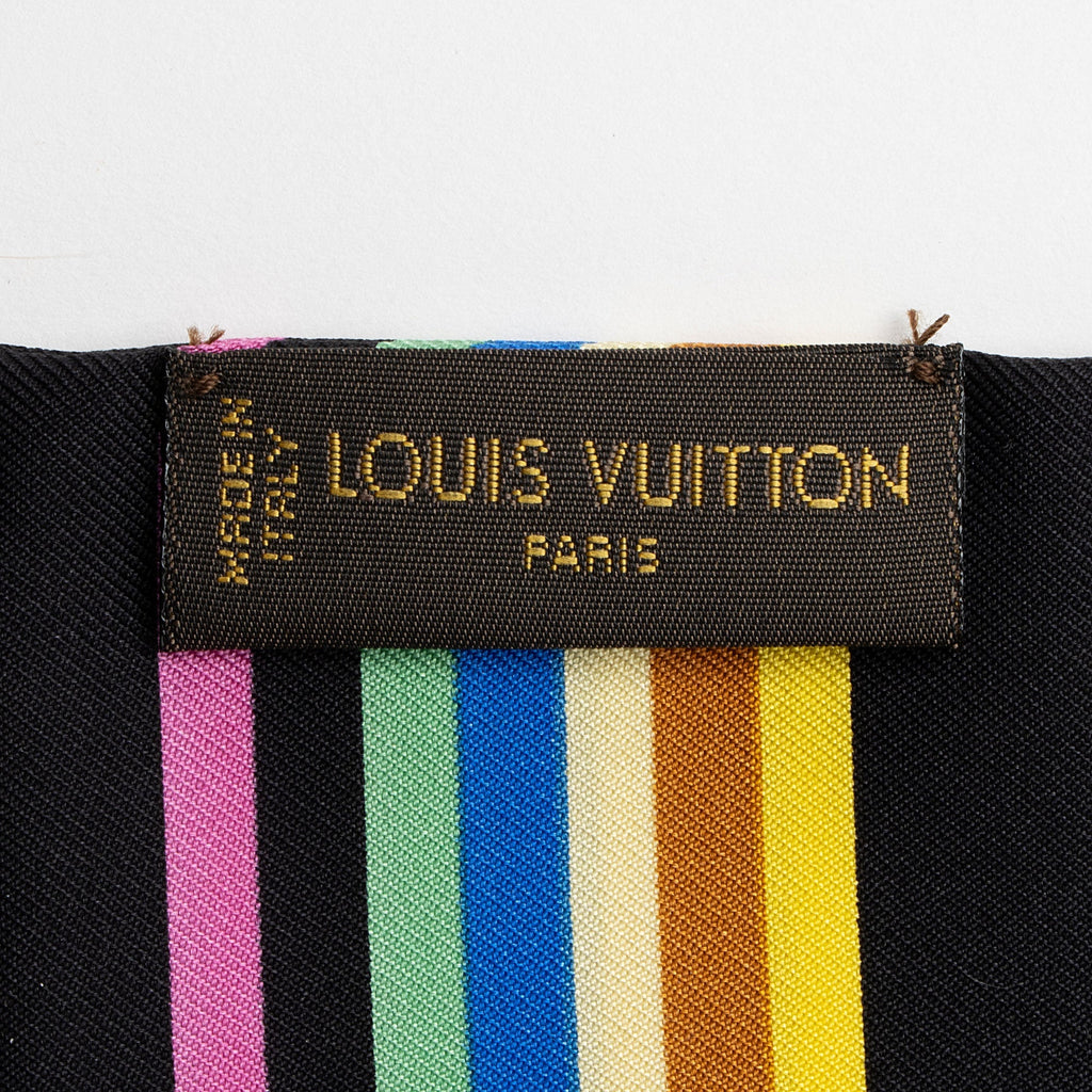 Louis Vuitton Silk Monogram Multicolore Bandeau Scarf