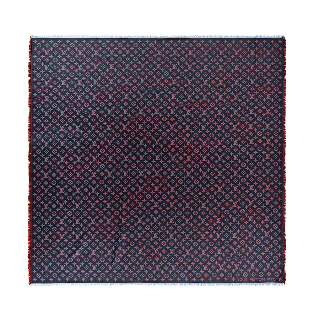 Louis Vuitton Silk Monogram Scarf (SHF-16907)