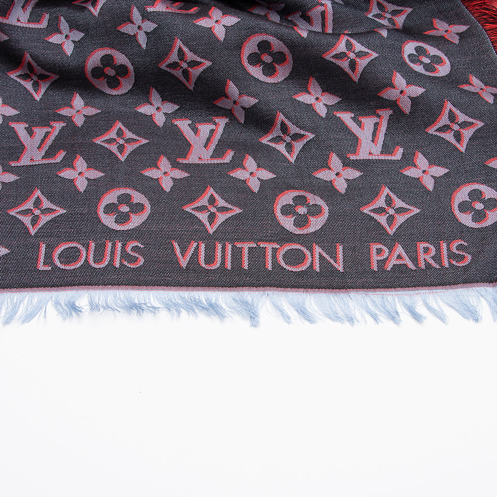Louis Vuitton Silk Monogram Scarf (SHF-16907)