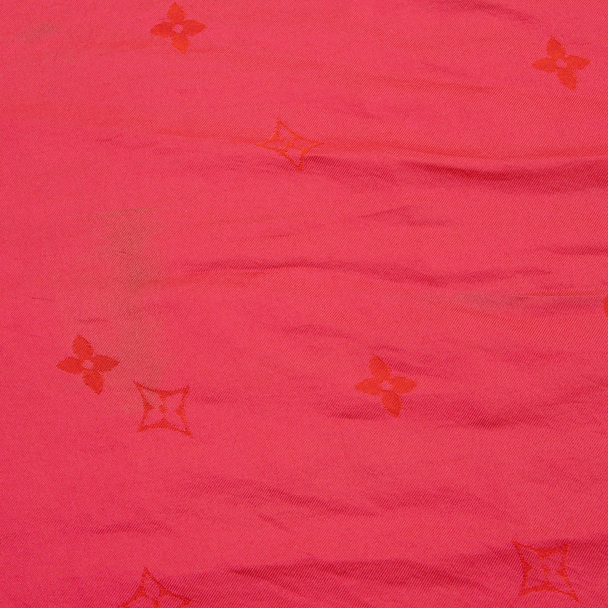 Louis Vuitton Silk Monogram Jacquard Scarf (SHF-yZv5eI)