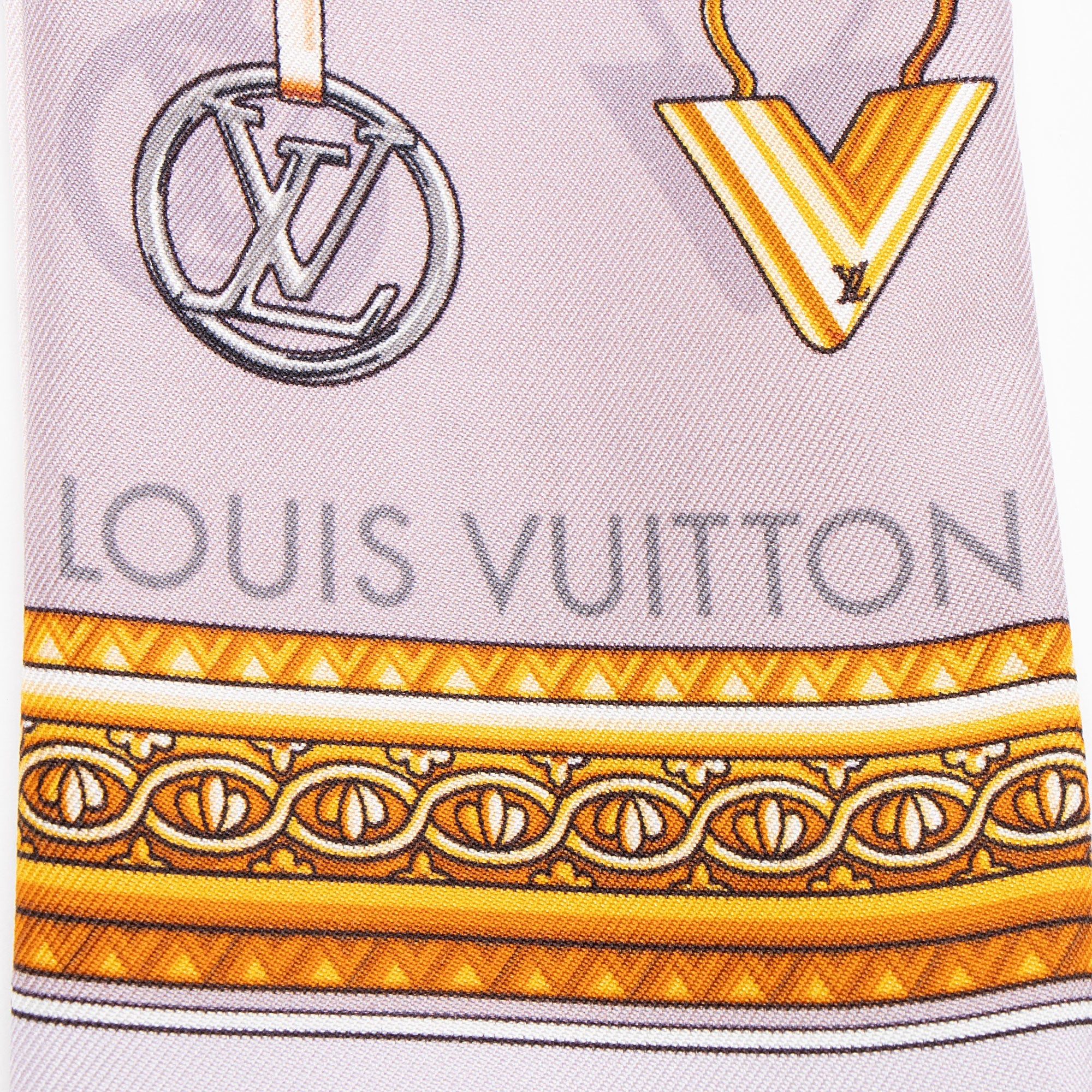 Louis Vuitton  Silk Monogram Vendome Bandeau Scarf