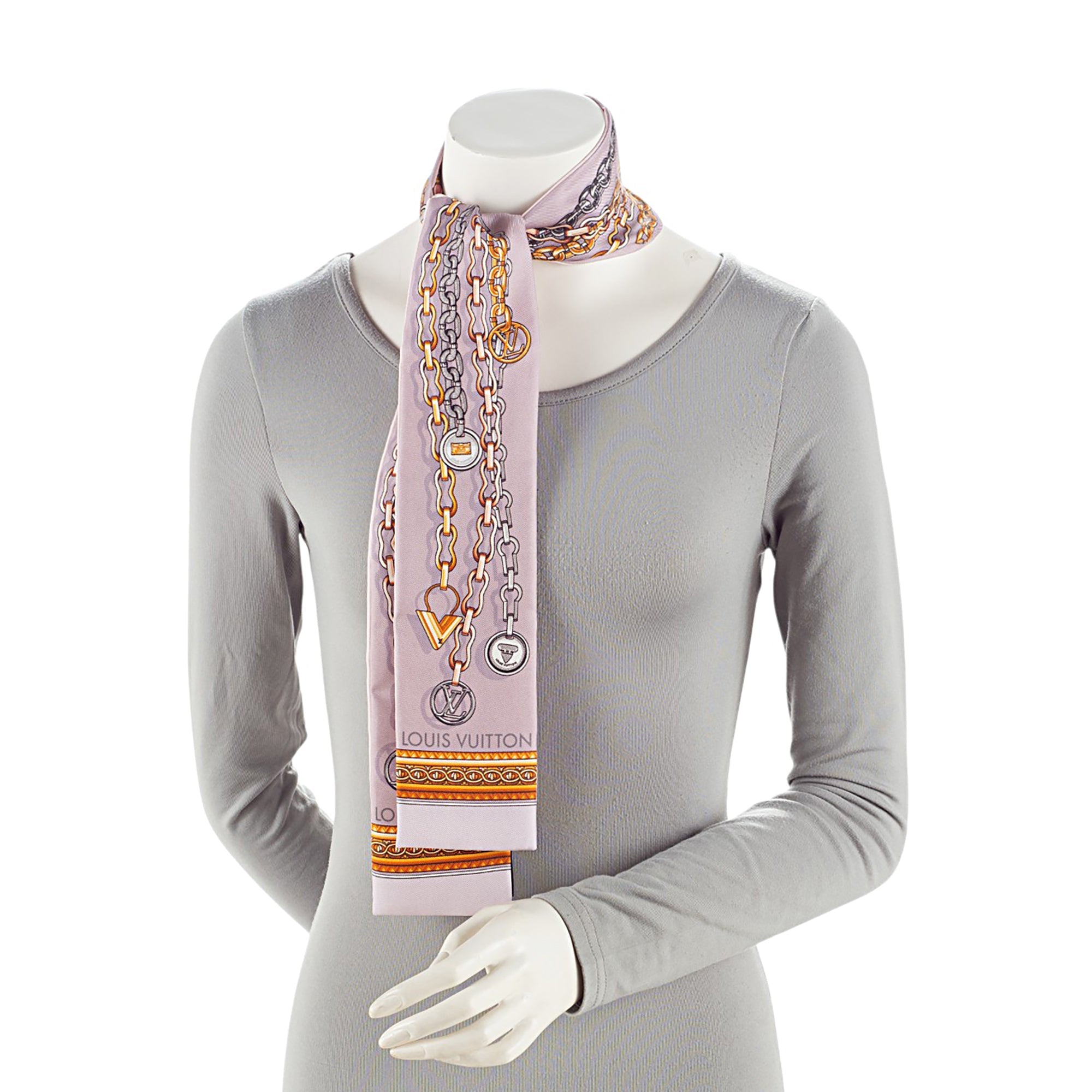 Louis Vuitton  Silk Monogram Vendome Bandeau Scarf