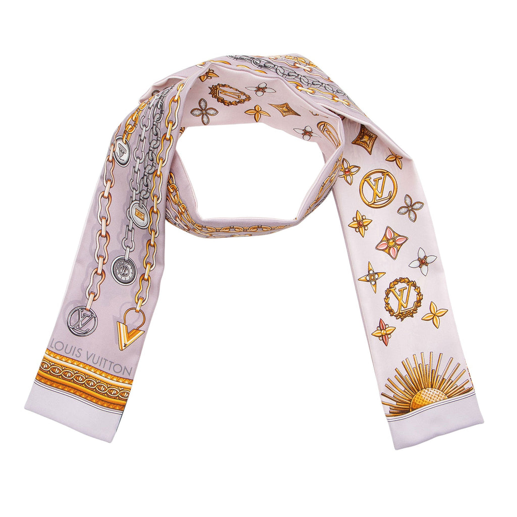 Louis Vuitton  Silk Monogram Vendome Bandeau Scarf