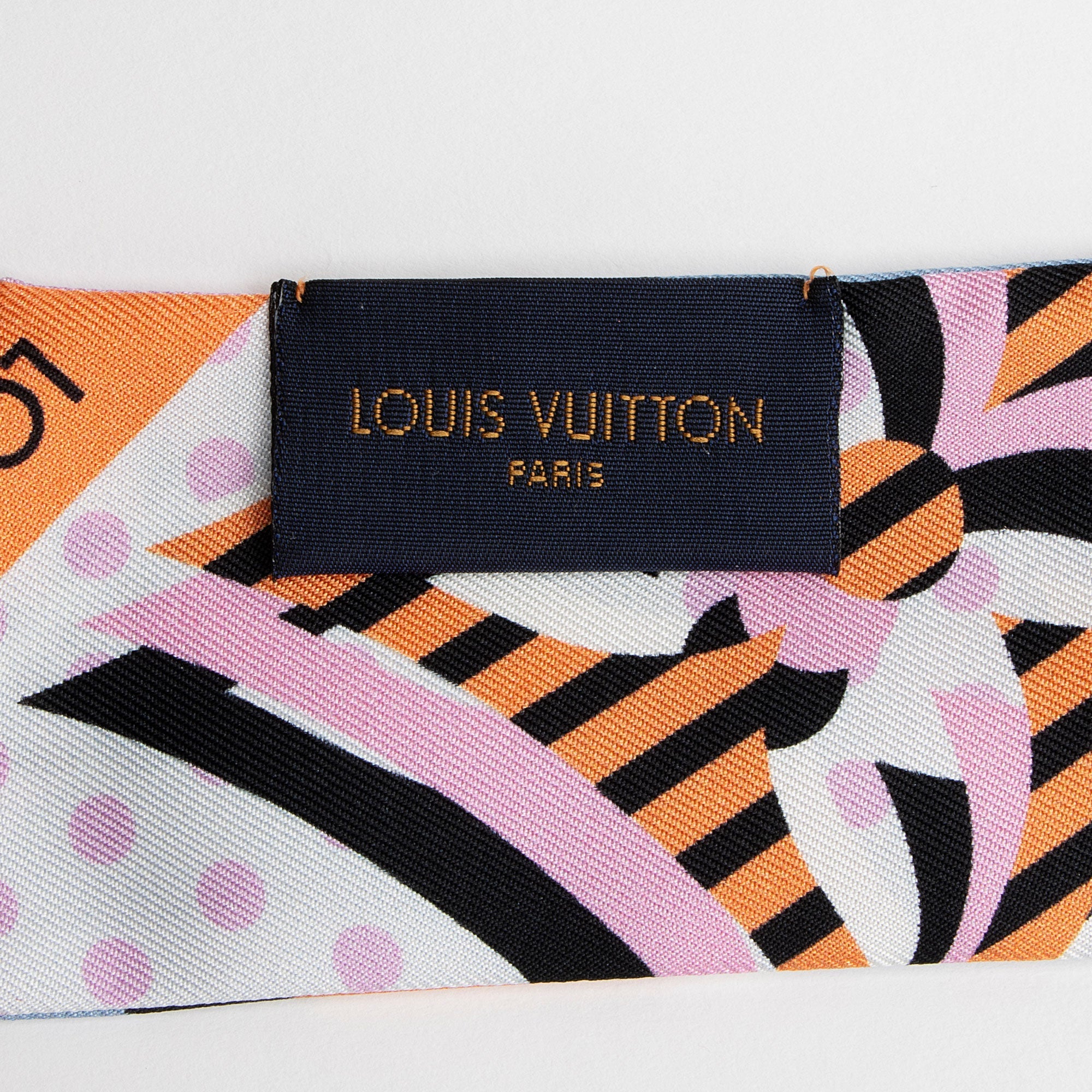 Louis Vuitton Silk Pop Monogram BB Bandeau Scarf