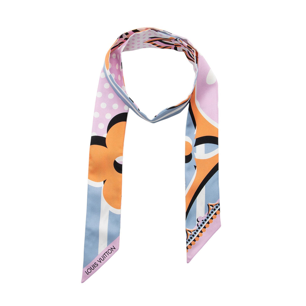 Louis Vuitton Silk Pop Monogram BB Bandeau Scarf