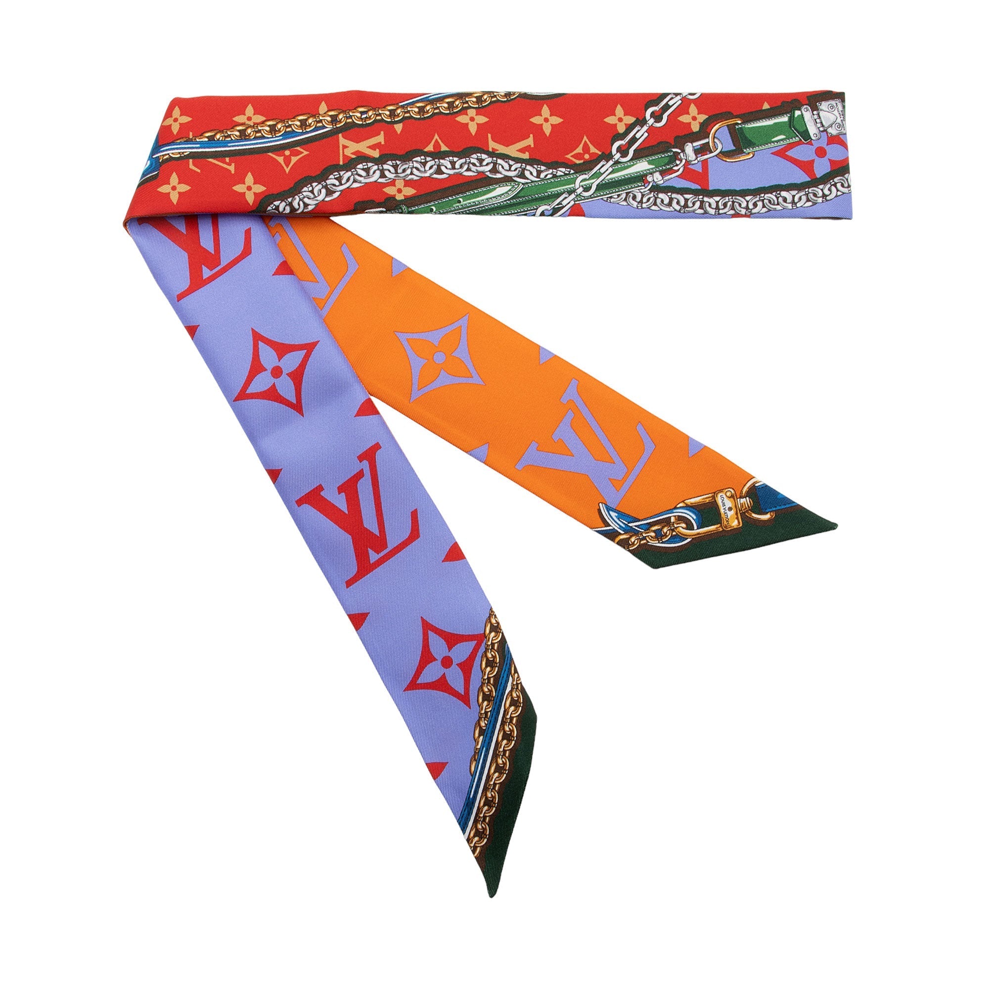 Louis Vuitton Silk Ultimate Monogram BB Bandeau Scarf (SHF-owHmv7)