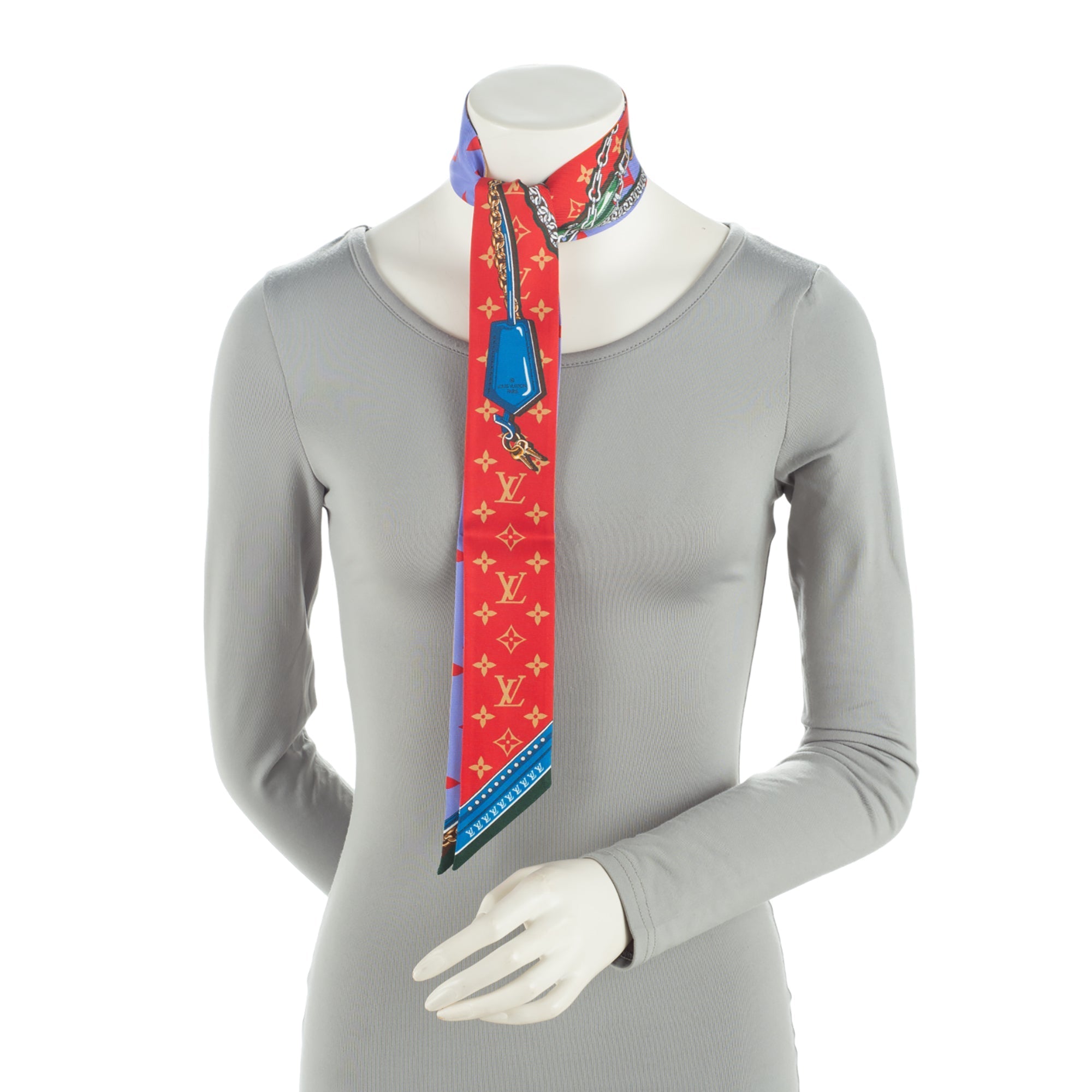 Louis Vuitton Silk Ultimate Monogram BB Bandeau Scarf (SHF-owHmv7)