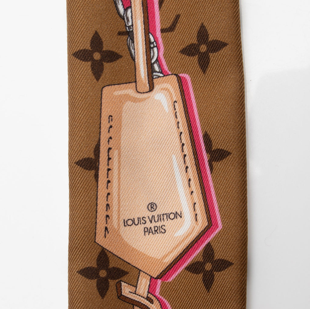 Louis Vuitton Silk Ultimate Monogram BB Bandeau Scarf (SHF-q2i0tv)