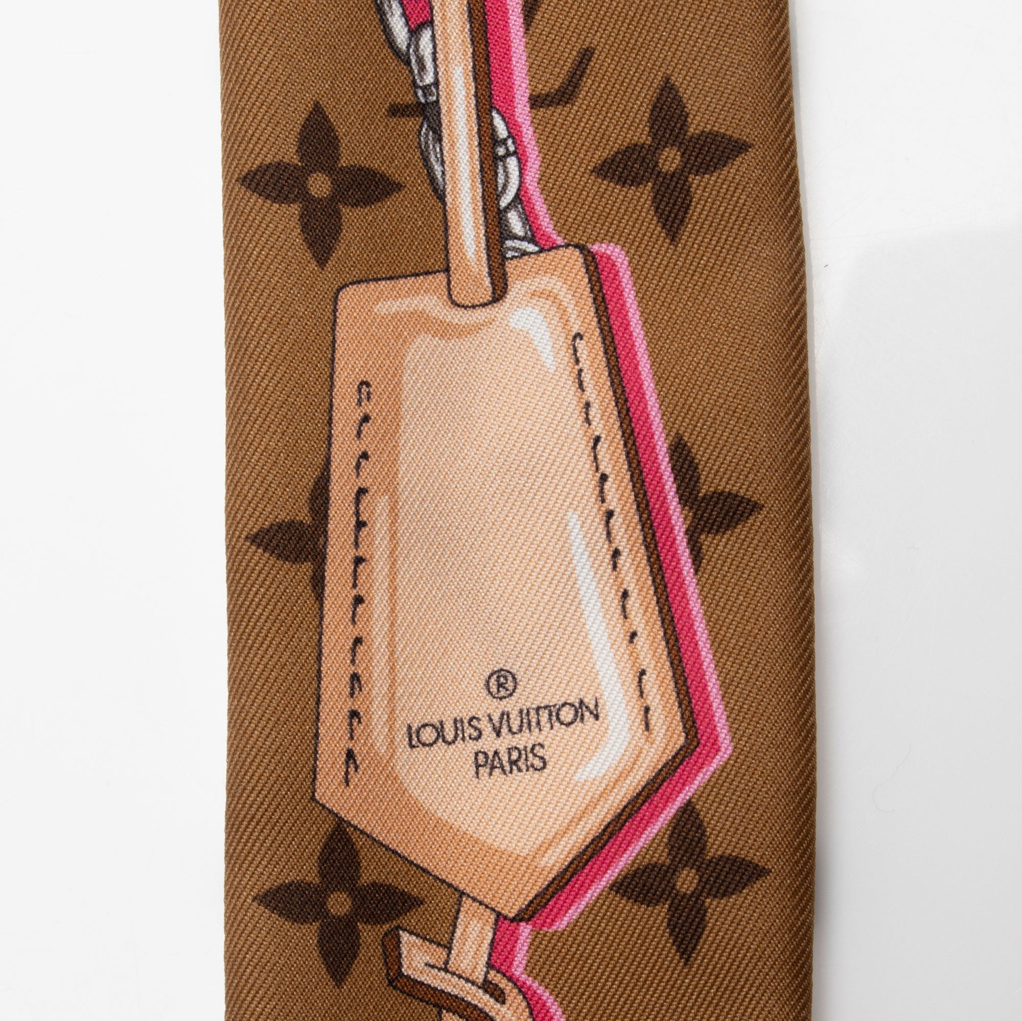 Louis Vuitton Silk Ultimate Monogram BB Bandeau Scarf (SHF-q2i0tv)