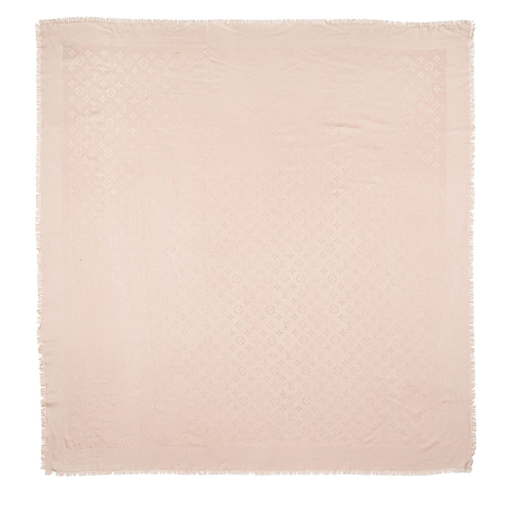 Louis Vuitton Silk Wool Monogram Shawl