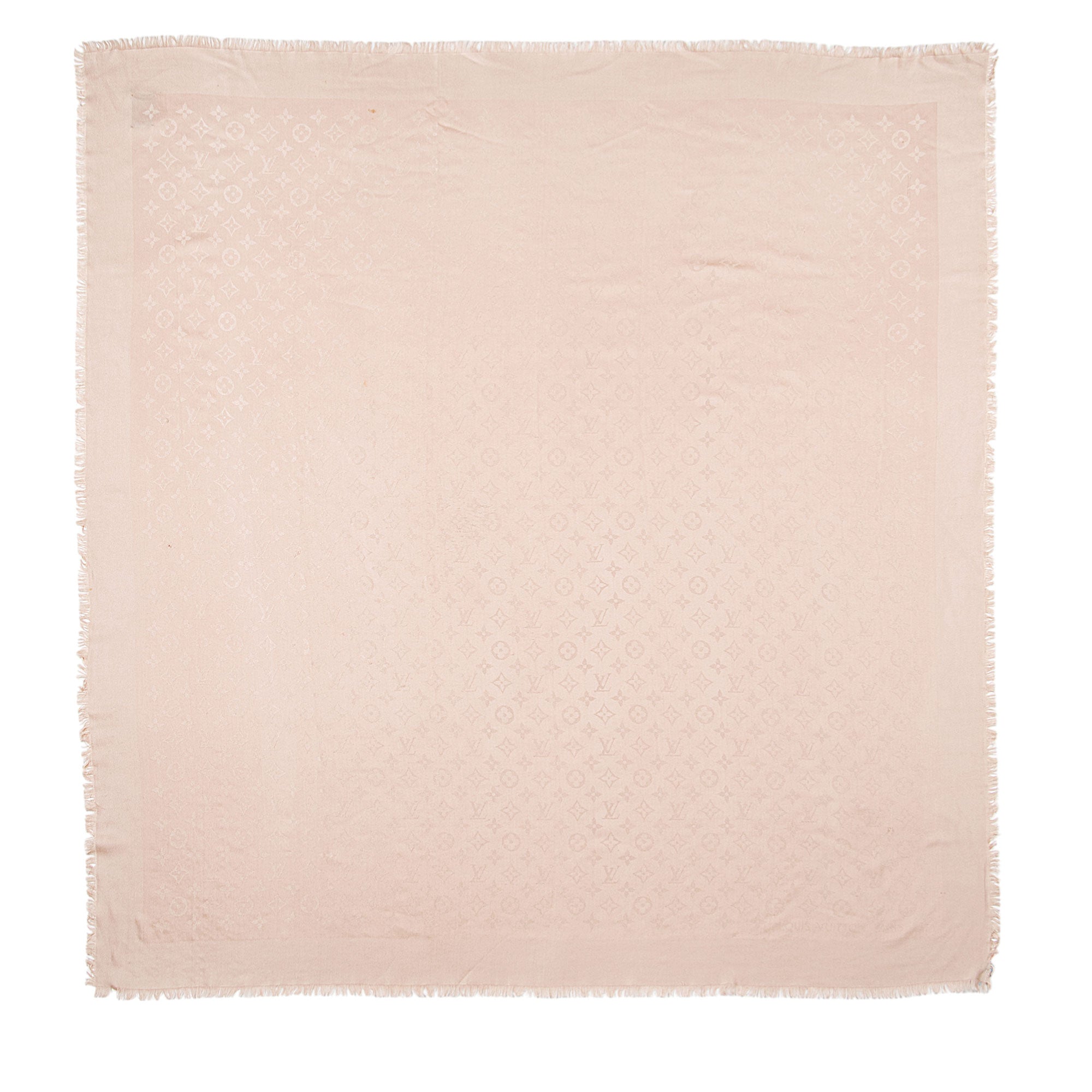 Louis Vuitton Silk Wool Monogram Shawl