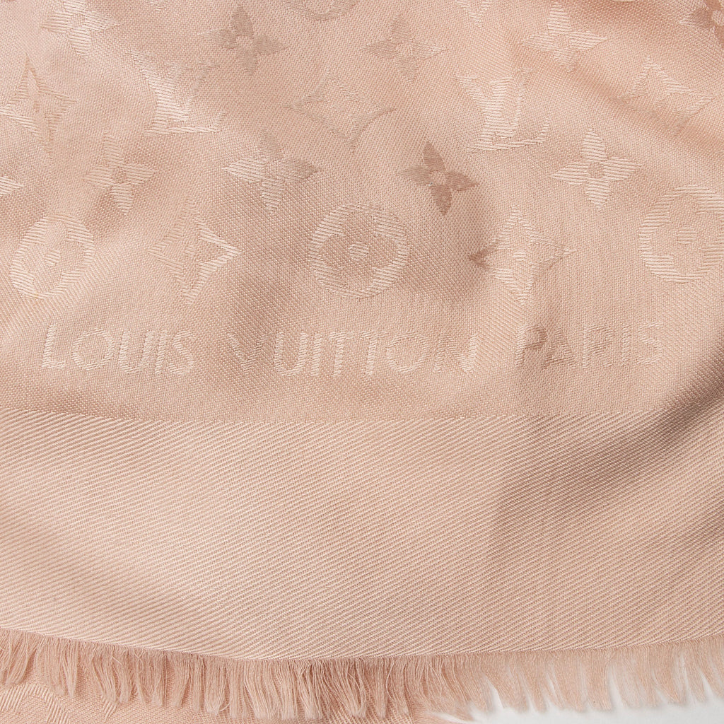 Louis Vuitton Silk Wool Monogram Shawl