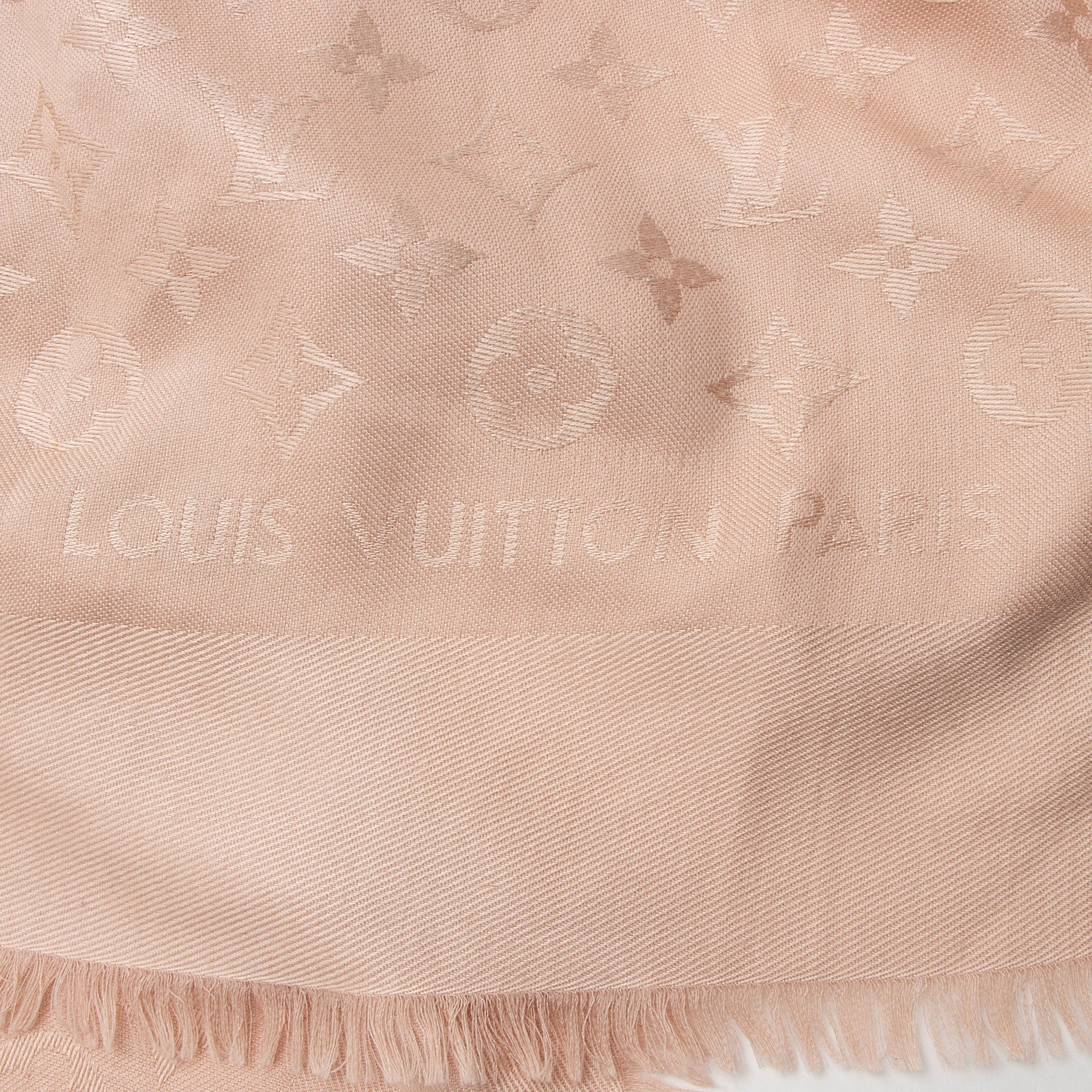 Louis Vuitton Silk Wool Monogram Shawl