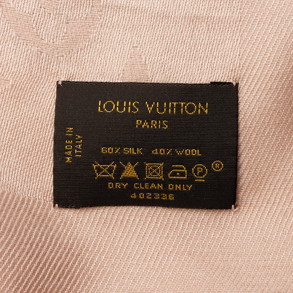 Louis Vuitton Silk Wool Monogram Shawl