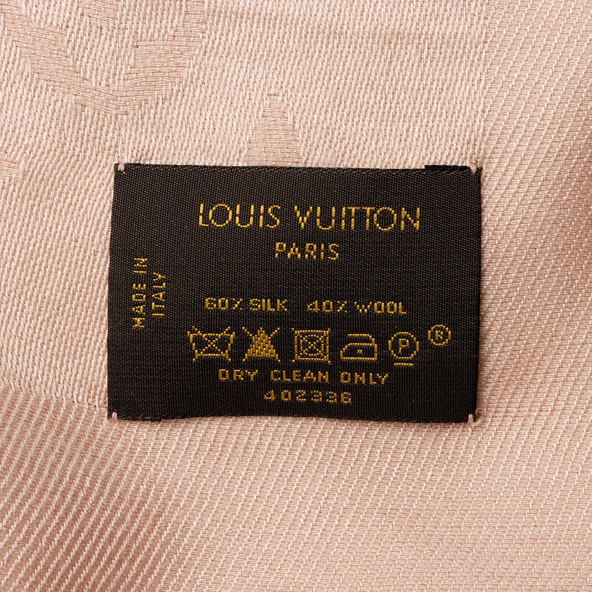 Louis Vuitton Silk Wool Monogram Shawl