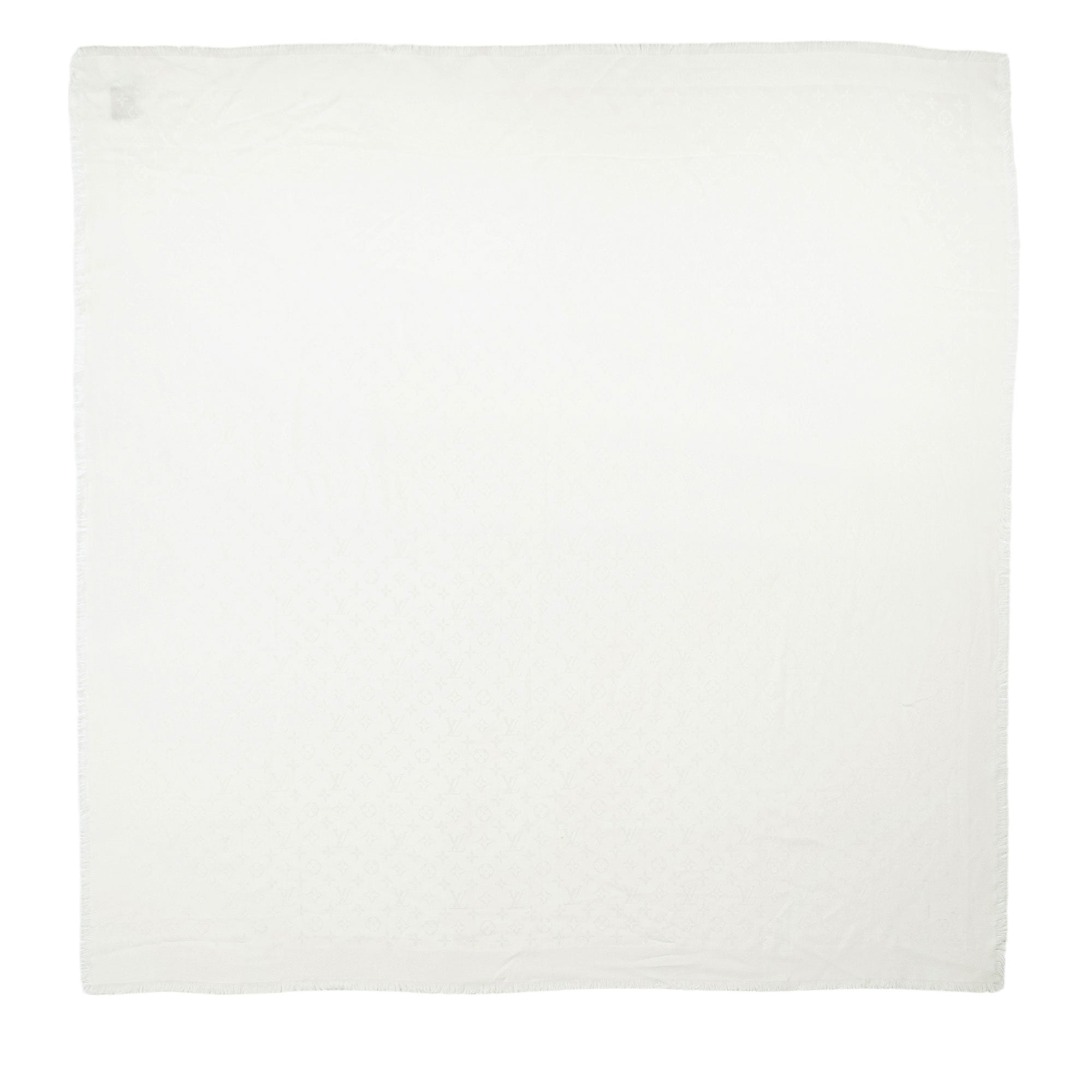 Louis Vuitton Silk Wool Monogram Shine Shawl