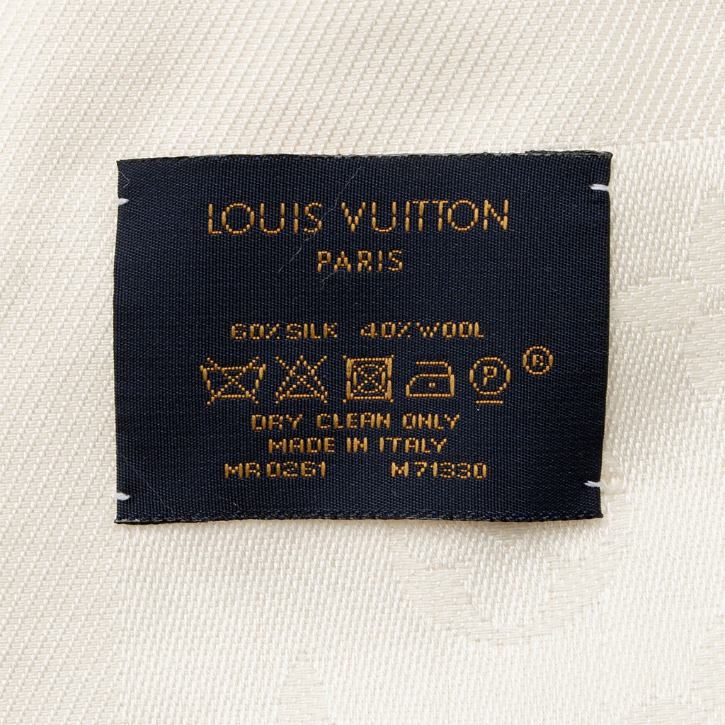 Louis Vuitton Silk Wool Monogram Shine Shawl