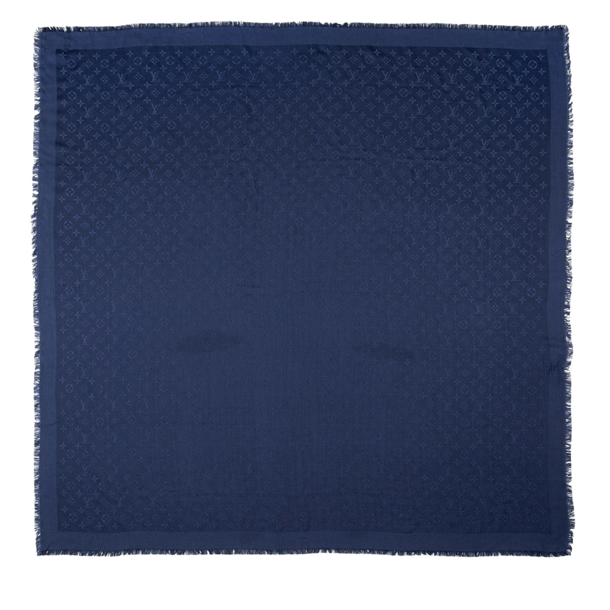 Louis Vuitton Silk Wool Monogram Shine Shawl