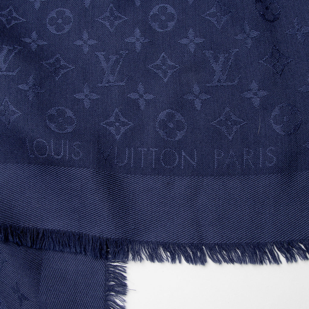Louis Vuitton Silk Wool Monogram Shine Shawl