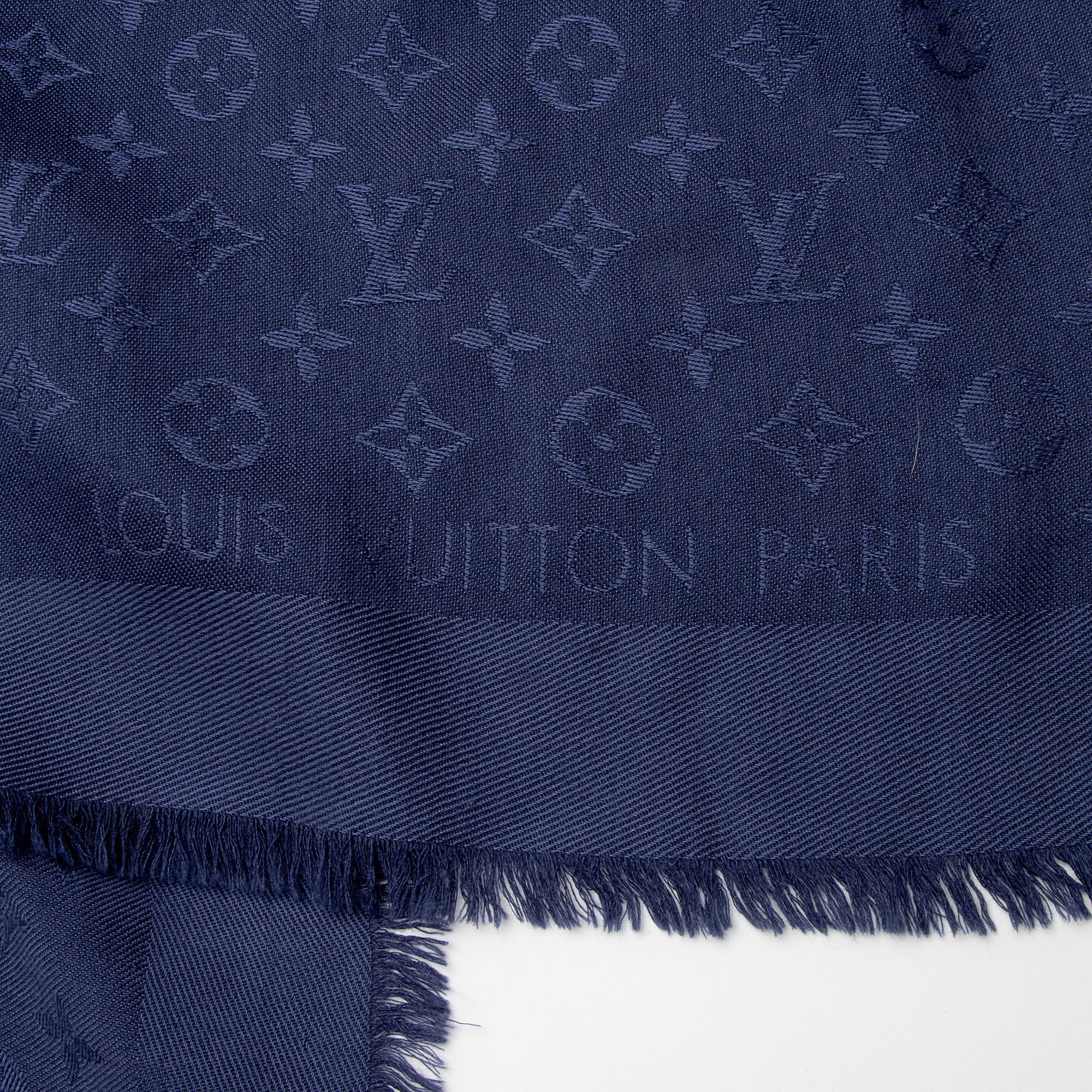 Louis Vuitton Silk Wool Monogram Shine Shawl