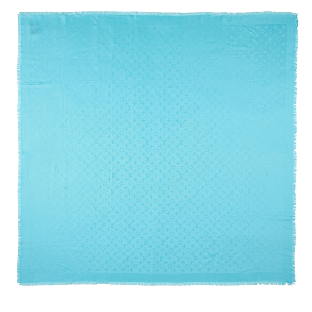 Louis Vuitton Silk Wool Monogram Shine Shawl