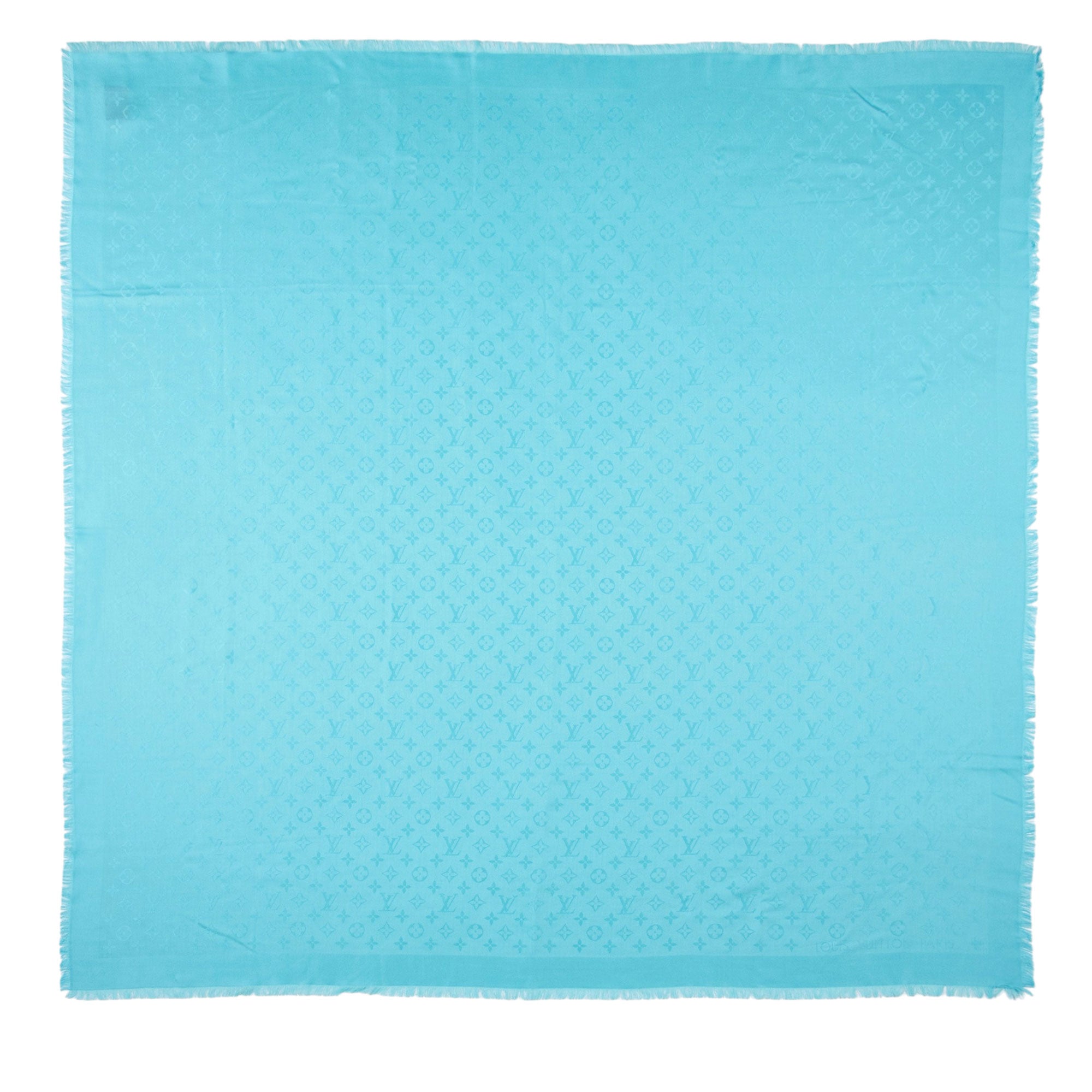 Louis Vuitton Silk Wool Monogram Shine Shawl