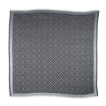 Louis Vuitton Silk & Wool Monogram Denim Monogram Shawl (SHF-21518)