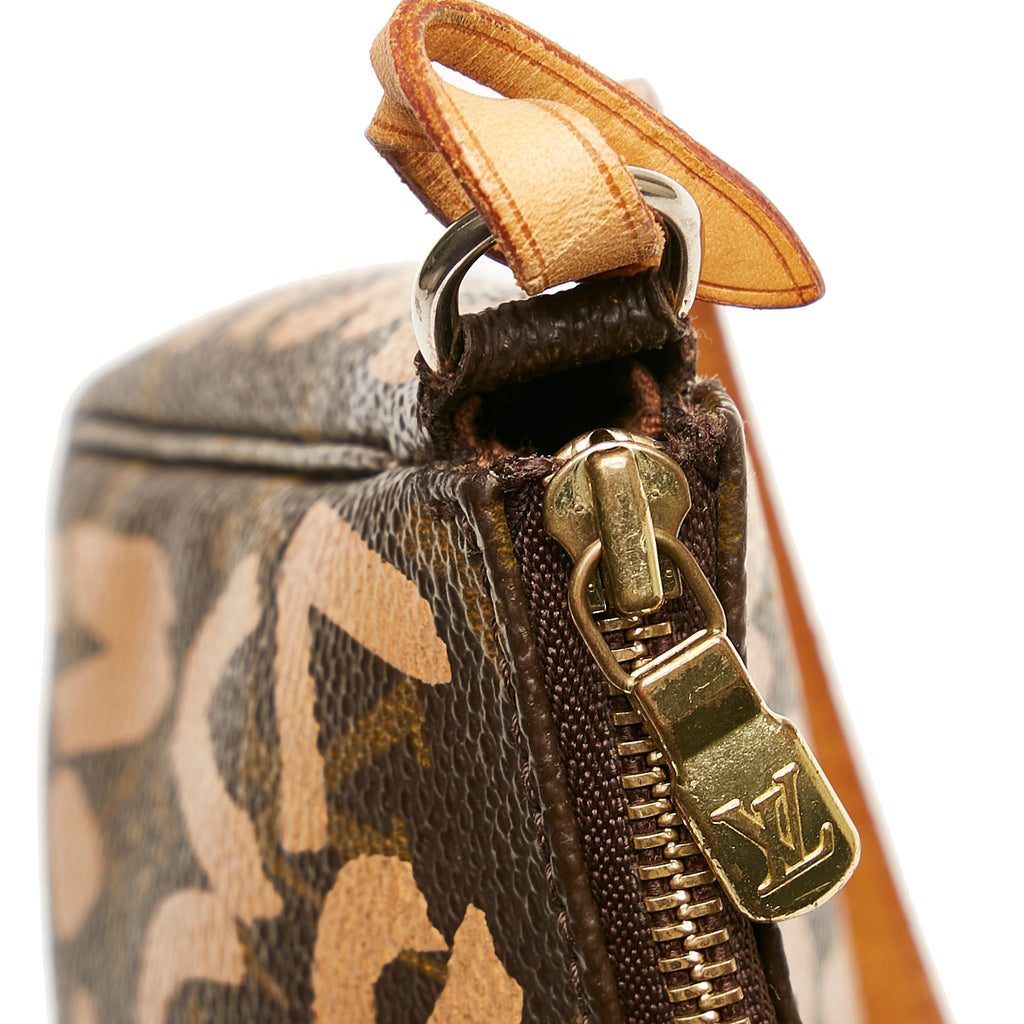 Louis Vuitton Stephen Sprouse Monogram Graffiti Pochette Accessoires (SHG-cl9BG5)