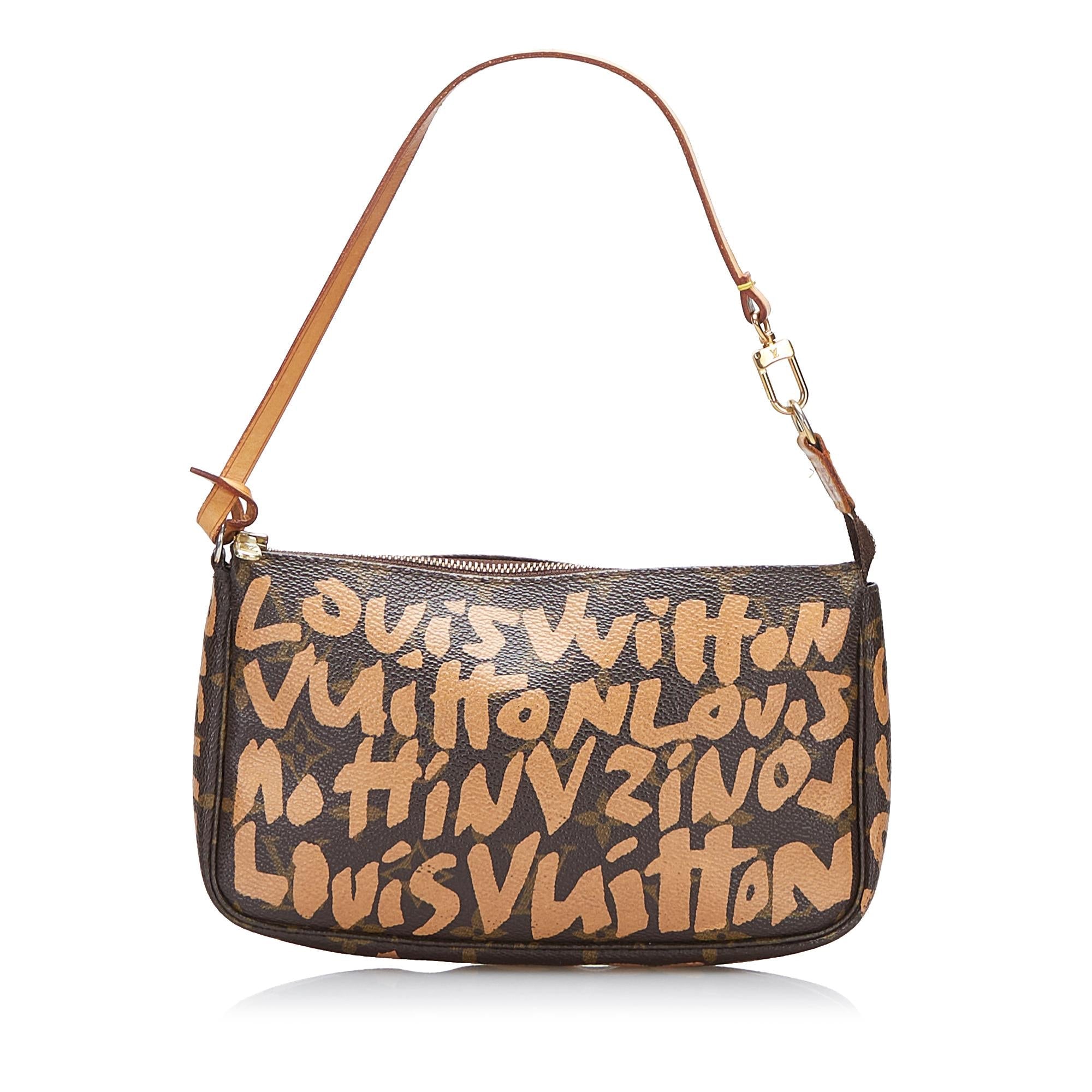 Louis Vuitton Stephen Sprouse Monogram Graffiti Pochette Accessoires (SHG-cl9BG5)