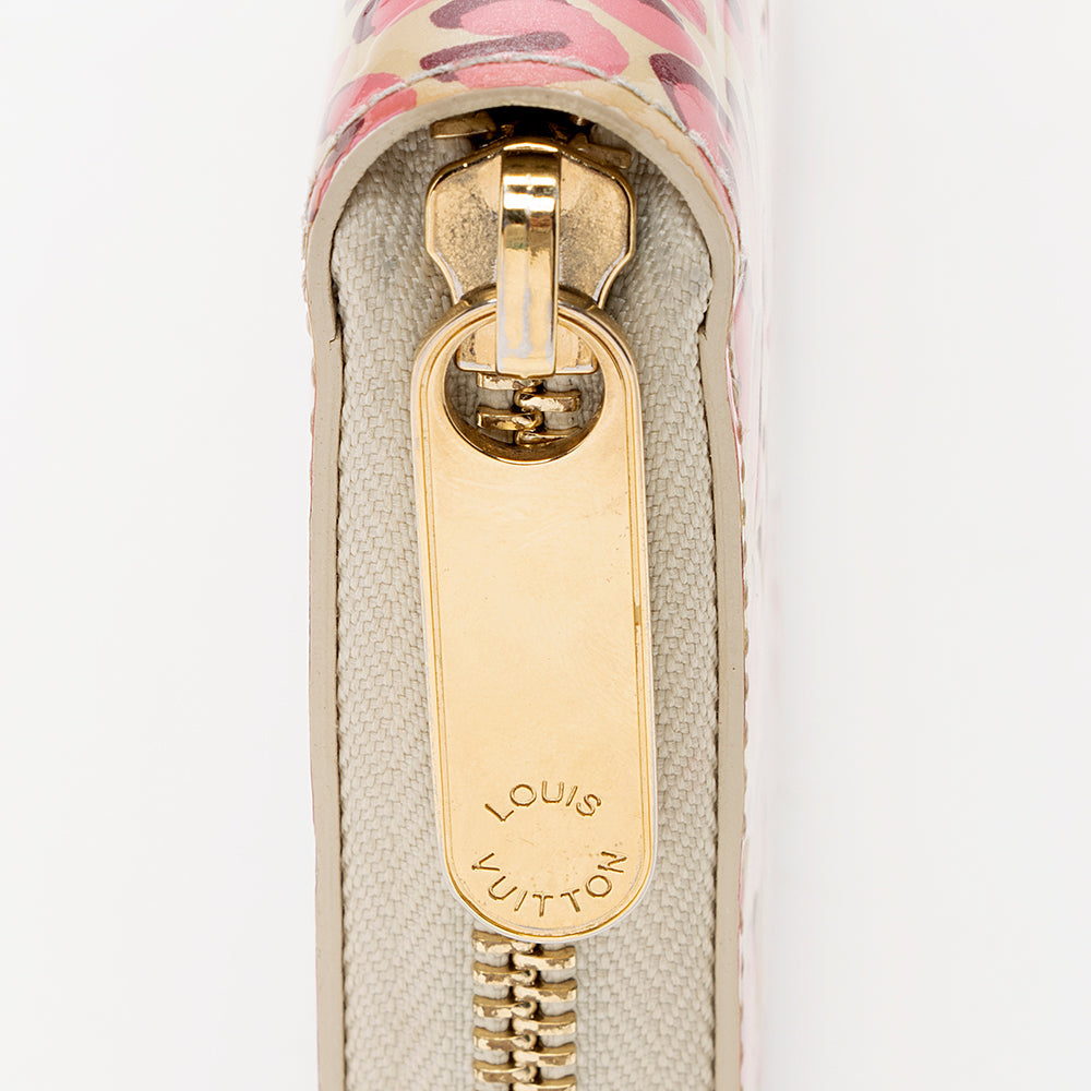Louis Vuitton Stephen Sprouse Monogram Vernis Leopard Zippy Wallet (SHF-19752)