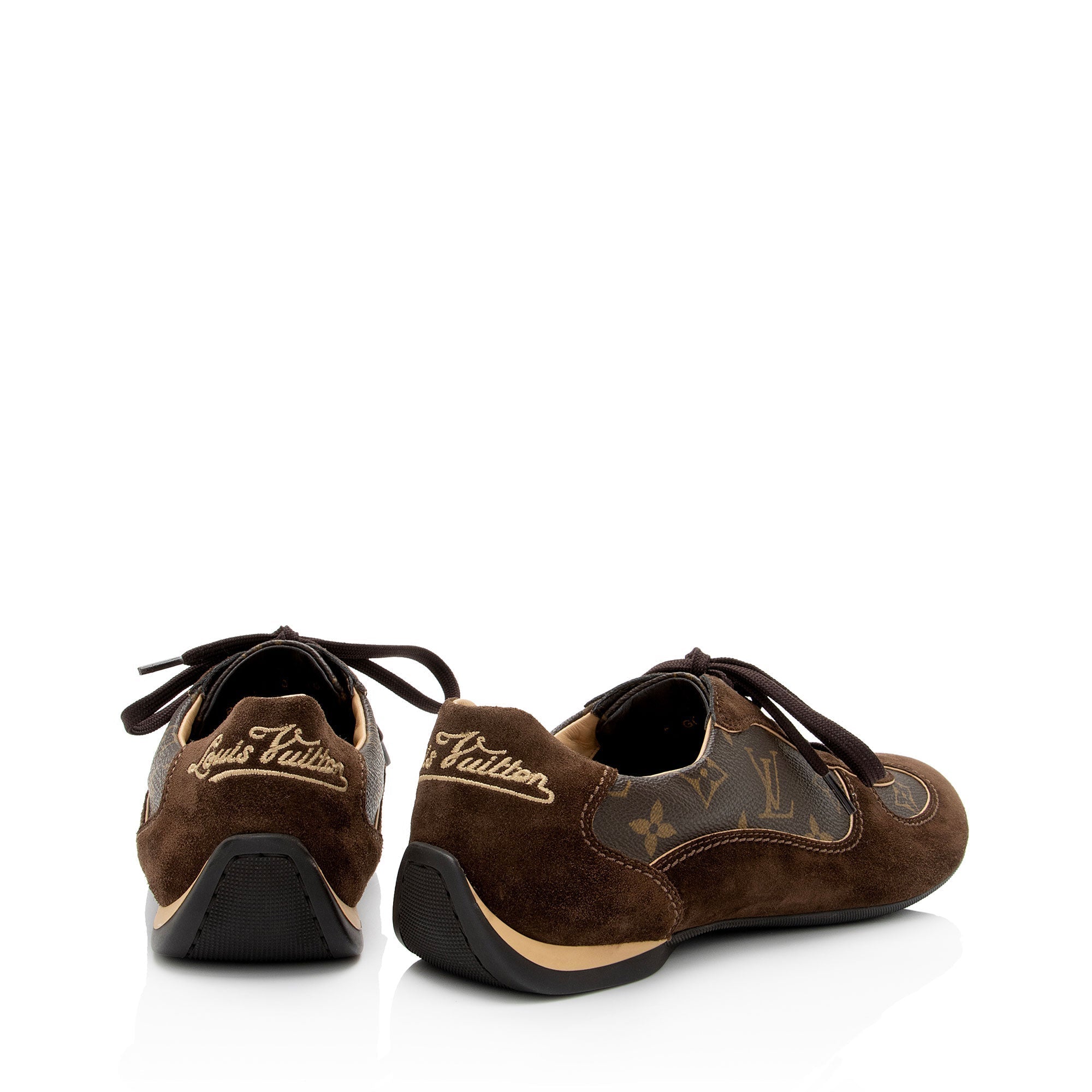 Louis Vuitton Suede Monogram Canvas Energie Sneakers - Size 10 / 40 (SHF-jfKgx7)