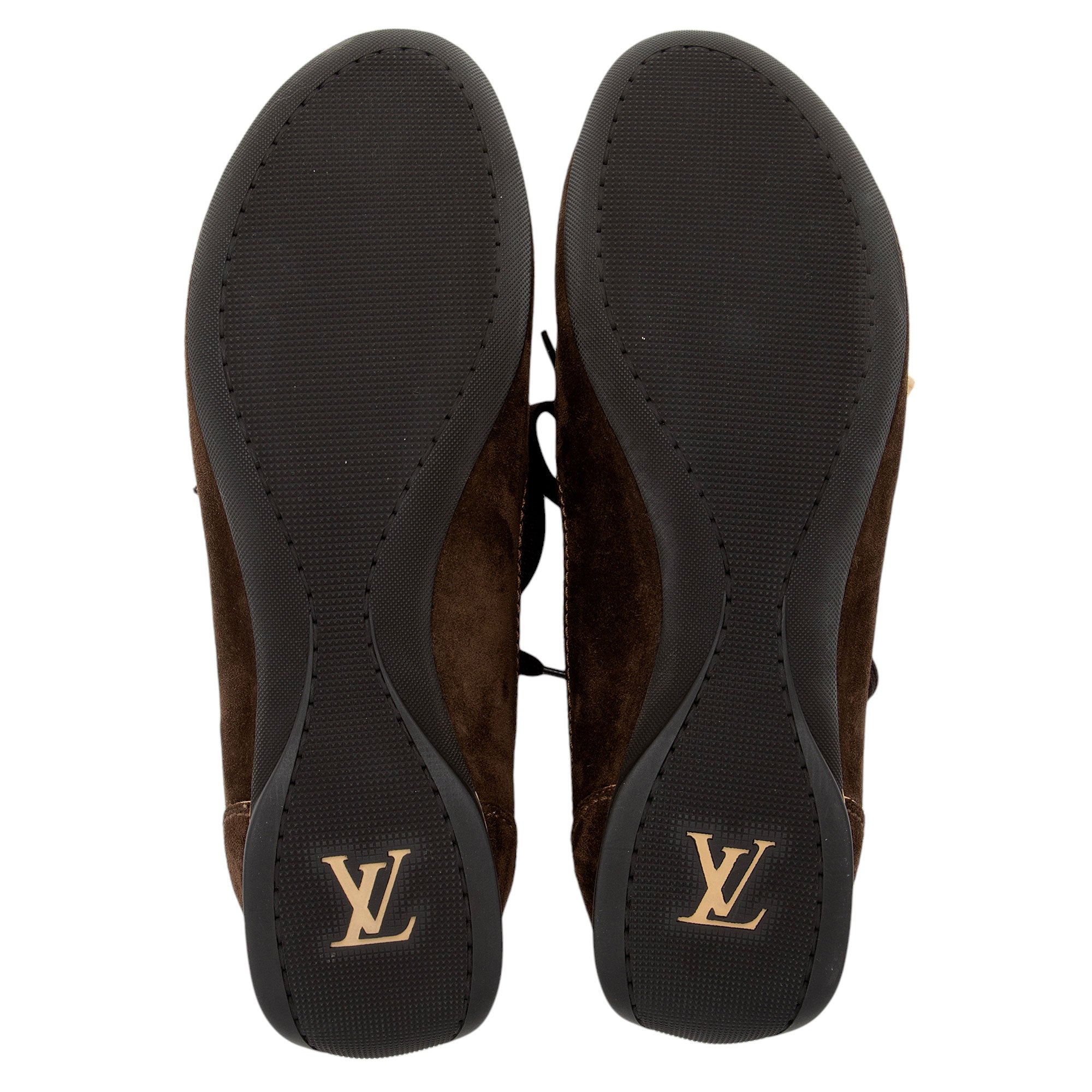 Louis Vuitton Suede Monogram Canvas Energie Sneakers - Size 10 / 40 (SHF-jfKgx7)
