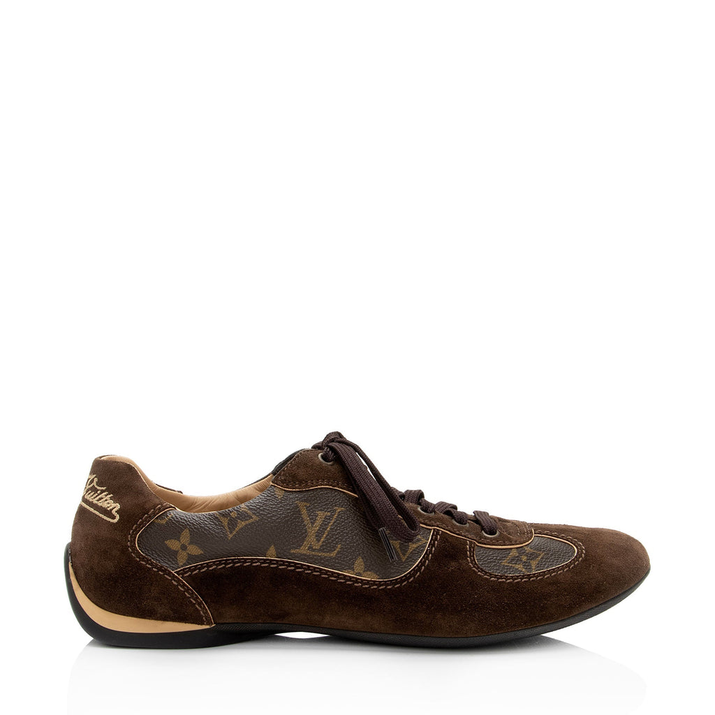 Louis Vuitton Suede Monogram Canvas Energie Sneakers - Size 10 / 40 (SHF-jfKgx7)