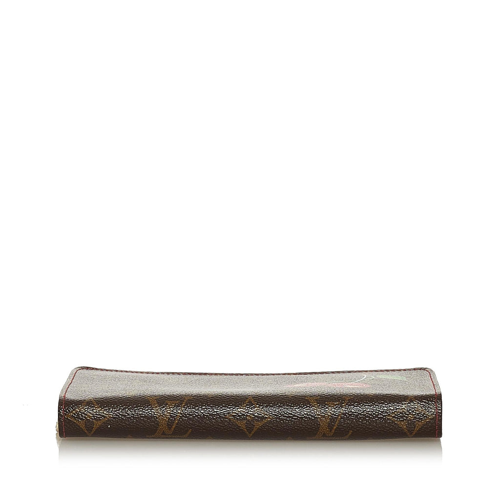 Louis Vuitton Takashi Murakami Monogram Cerises Zippy Wallet (SHG-35545)