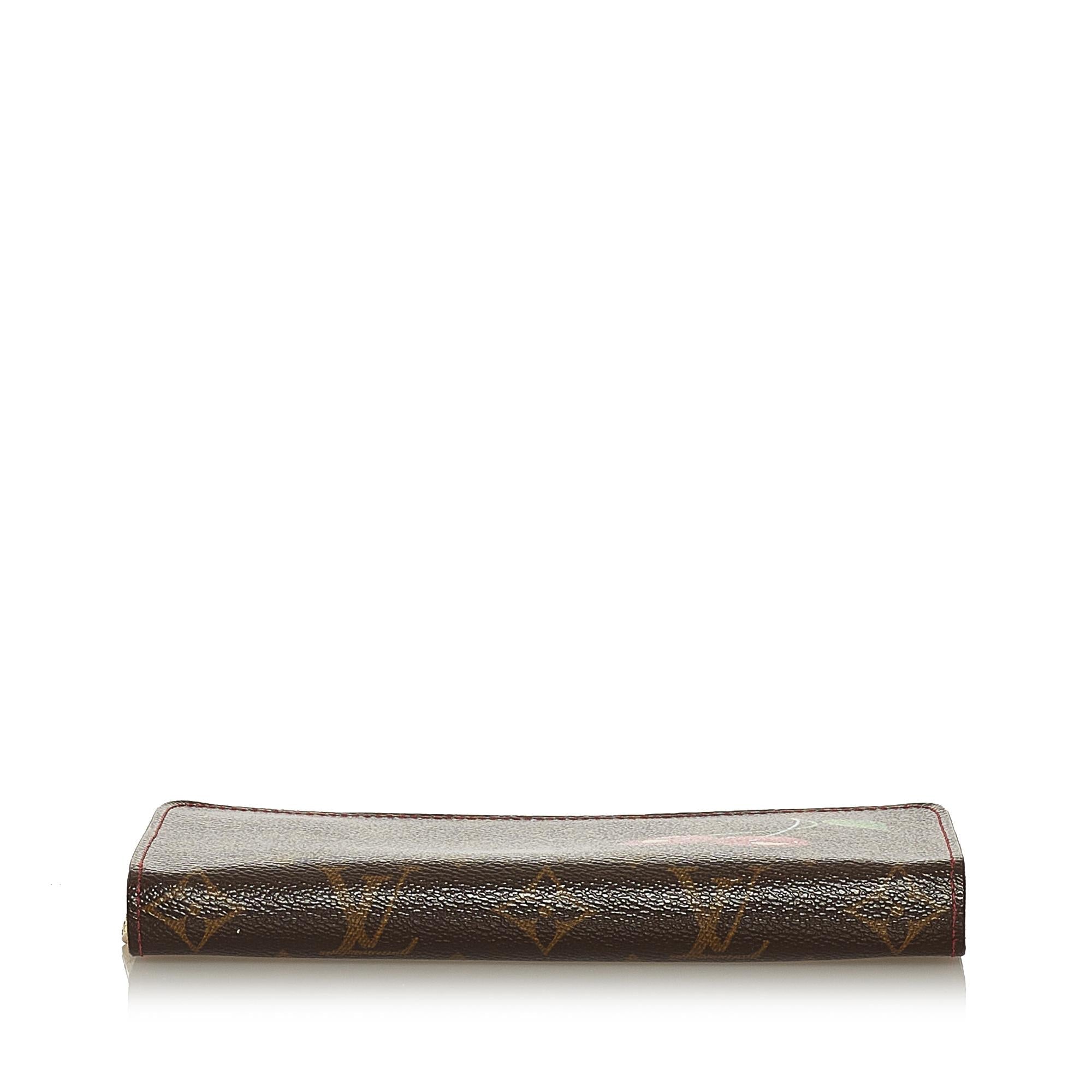 Louis Vuitton Takashi Murakami Monogram Cerises Zippy Wallet (SHG-35545)