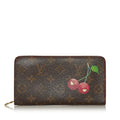 Louis Vuitton Takashi Murakami Monogram Cerises Zippy Wallet (SHG-35545)