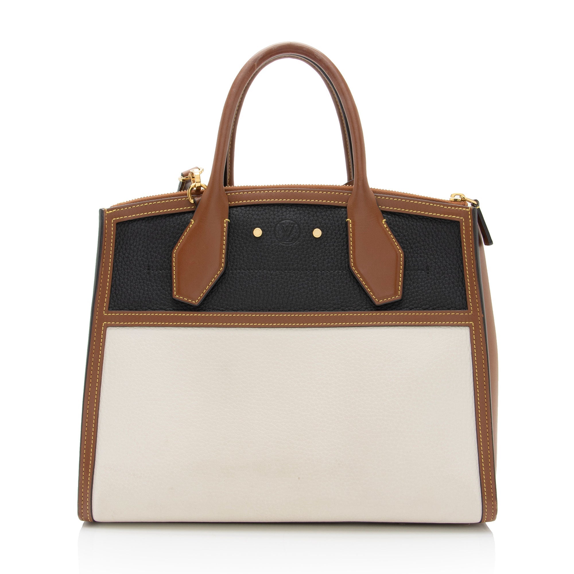 Louis Vuitton Taurillon CIty Steamer MM Tote (SHF-PHS49y)
