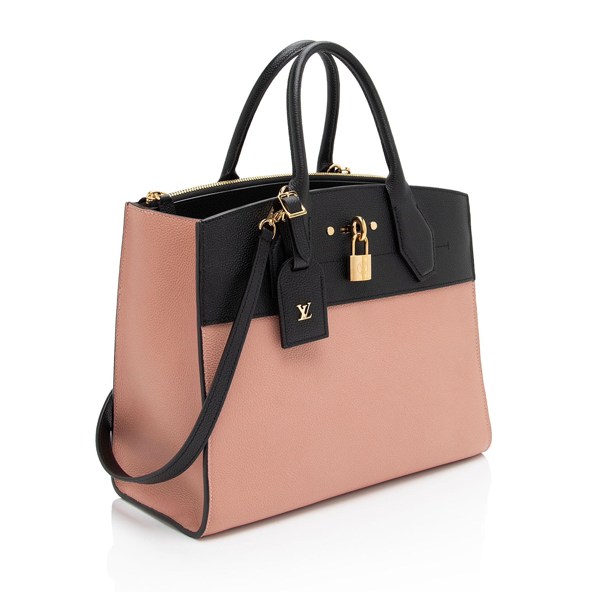 Louis Vuitton Taurillon CIty Steamer MM Tote (SHF-kRRIa6)
