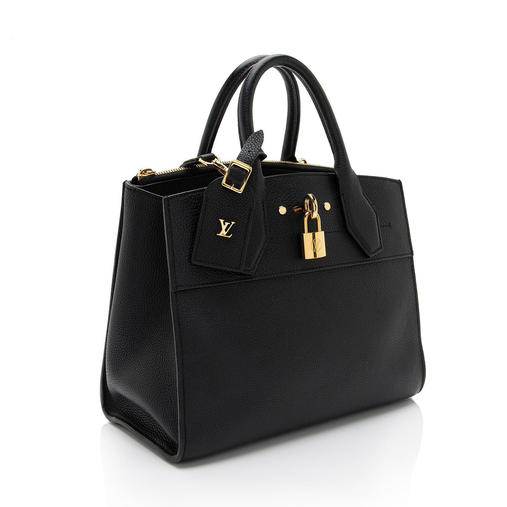 Louis Vuitton Taurillon CIty Steamer PM Tote (SHF-DkJJ7O)