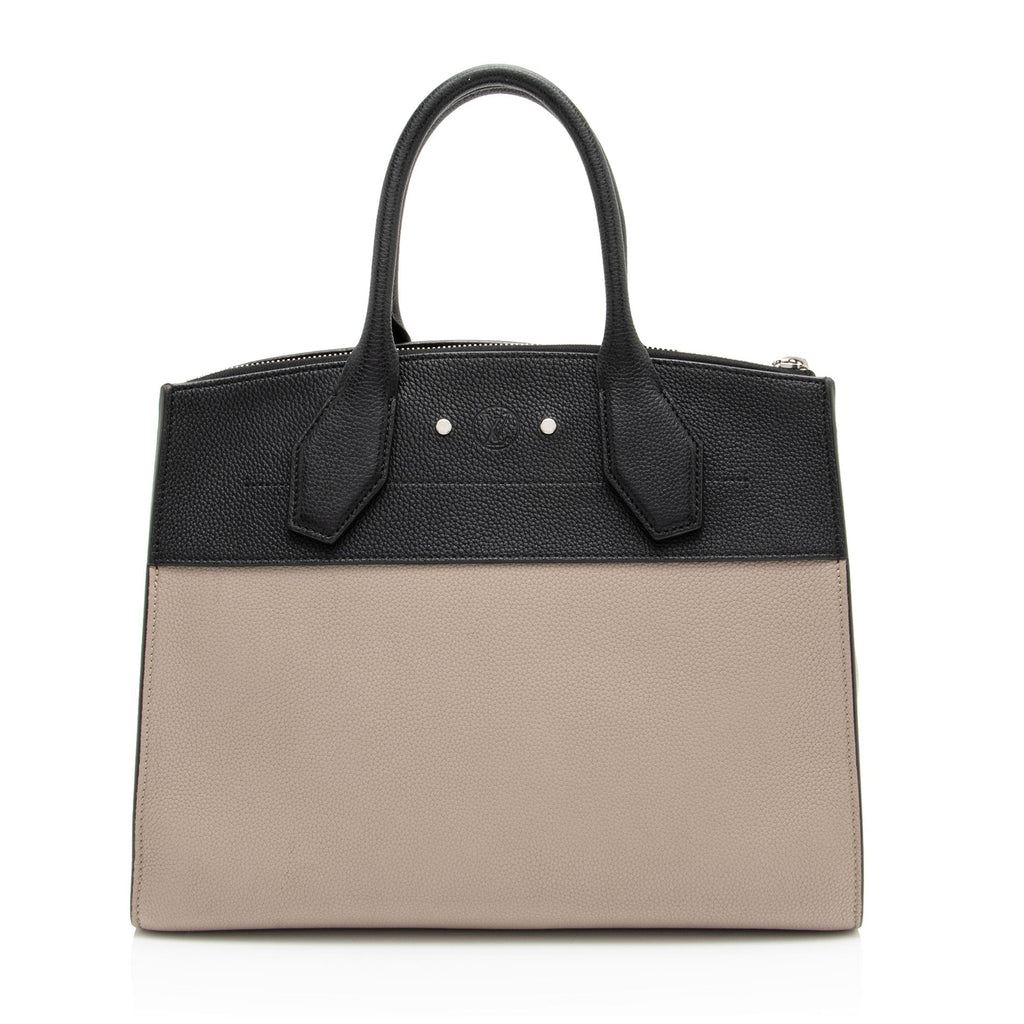 Louis Vuitton Taurillon City Steamer MM Tote (SHF-mLBfUs)