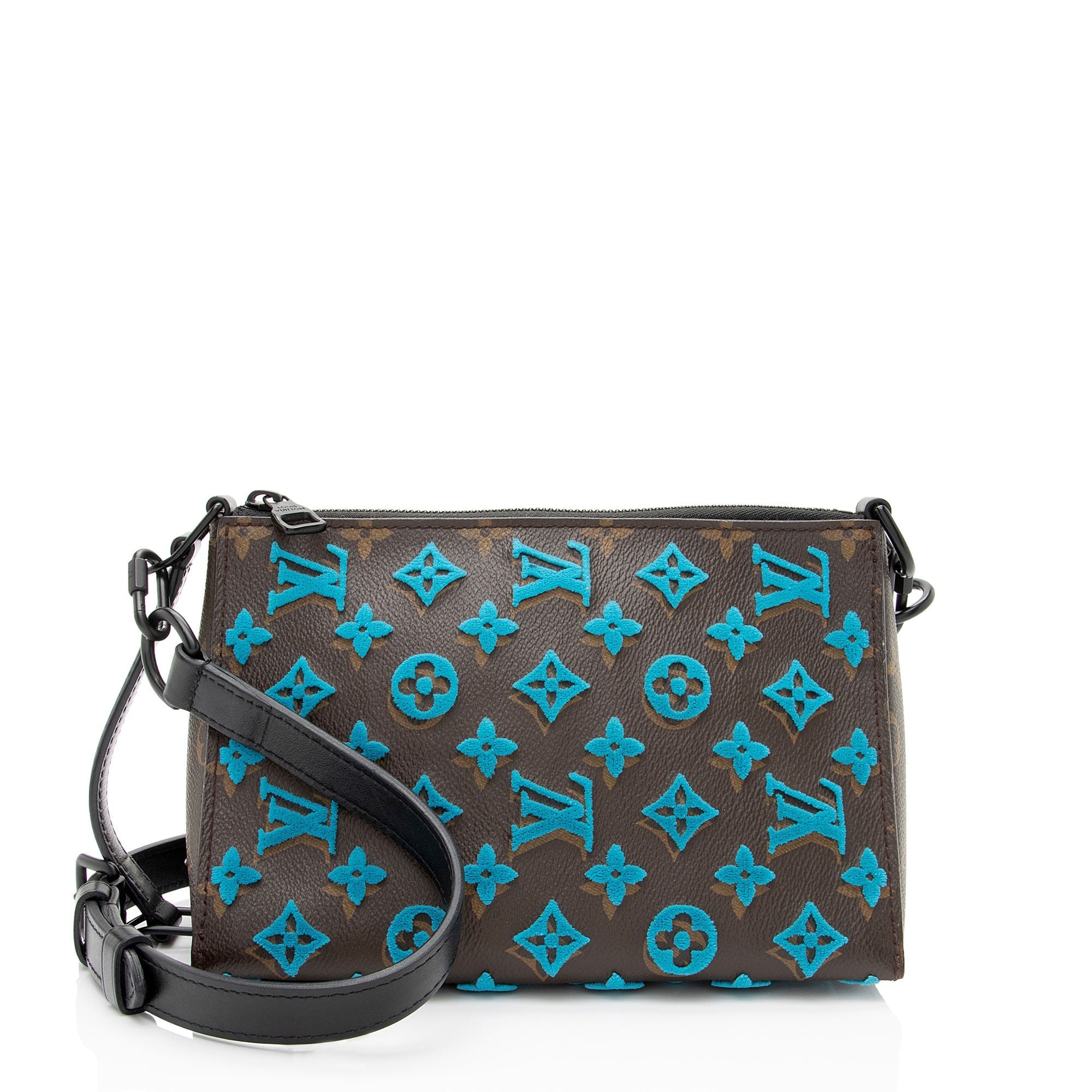 Louis Vuitton Tuffetage Monogram Canvas Triangle Messenger (SHF-jwGxvx)