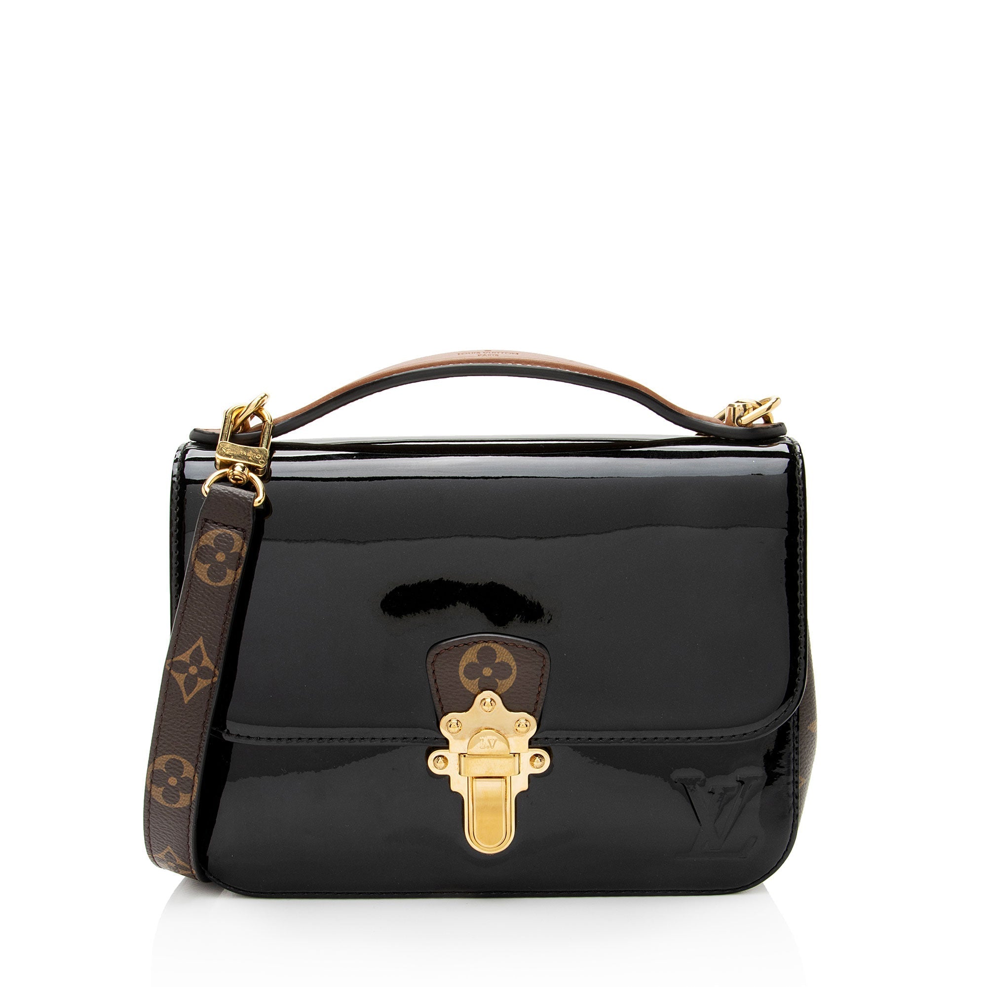 Louis Vuitton Vernis Monogram Canvas Cherrywood BB Shoulder Bag