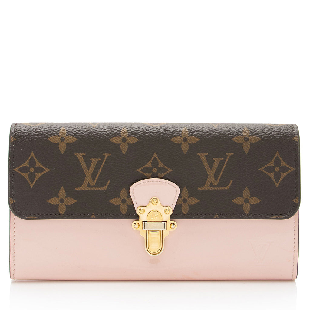 Louis Vuitton Vernis Monogram Canvas Cherrywood Wallet (SHF-LI7EqG)