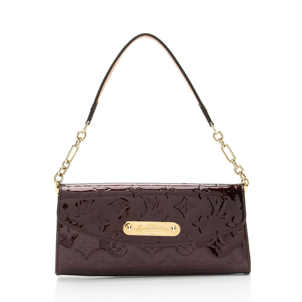 Louis Vuitton Monogram Vernis Sunset Boulevard Clutch (SHF-fbHptw)