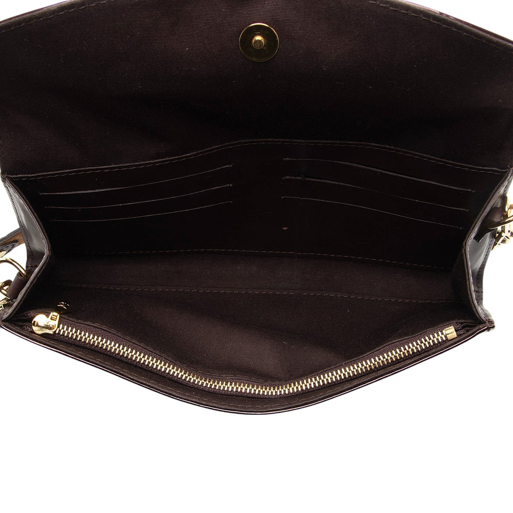 Louis Vuitton Monogram Vernis Sunset Boulevard Clutch (SHF-fbHptw)