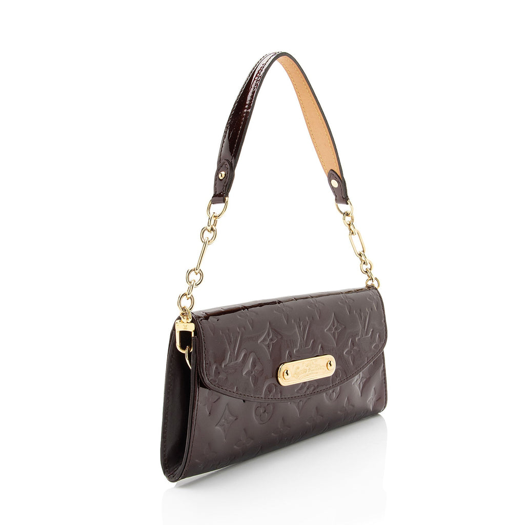 Louis Vuitton Monogram Vernis Sunset Boulevard Clutch (SHF-fbHptw)