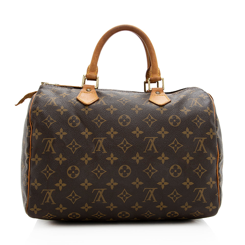 Louis Vuitton  Monogram Canvas Speedy 30 Satchel - FINAL SALE (SHF-19537)