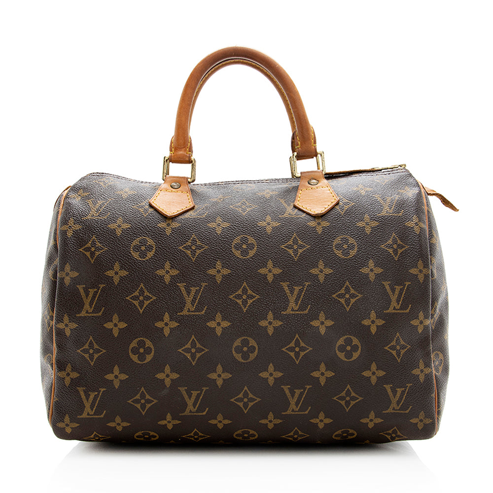 Louis Vuitton  Monogram Canvas Speedy 30 Satchel - FINAL SALE (SHF-19537)