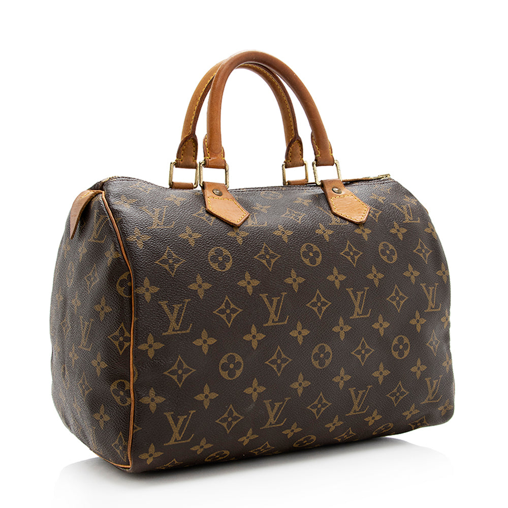 Louis Vuitton  Monogram Canvas Speedy 30 Satchel - FINAL SALE (SHF-19537)